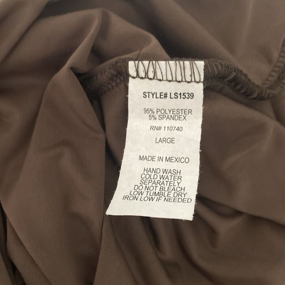 London Rose Women Straight Pencil Skirt Size L Brown Knit Elastic Waist Ties NWT - Picture 8 of 11